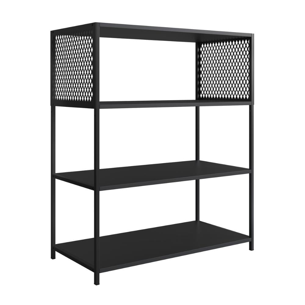 Estante Industrial Média para Livros Studio Prateleira Escritório P1024 Preta