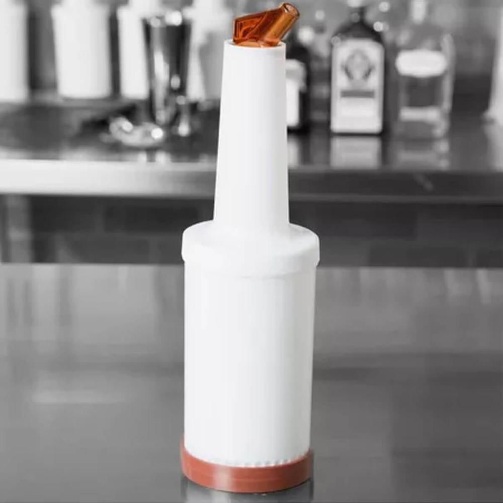 Kit 6 Garrafa Plástica Storen Pour 1L Marrom Weck para Sucos Drink Bar
