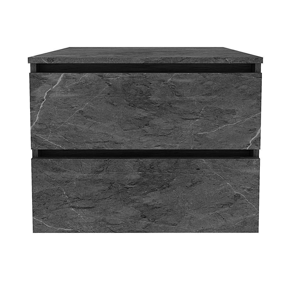 Balcão Gabinete Suspenso para Banheiro 60cm com 2 Gavetas BN3607 Mármore Lunar SEM CUBA
