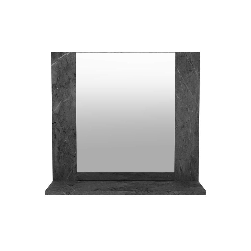 Espelheira Suspensa para Banheiro 60cm com 1 Prateleira BN3610 Mármore Lunar