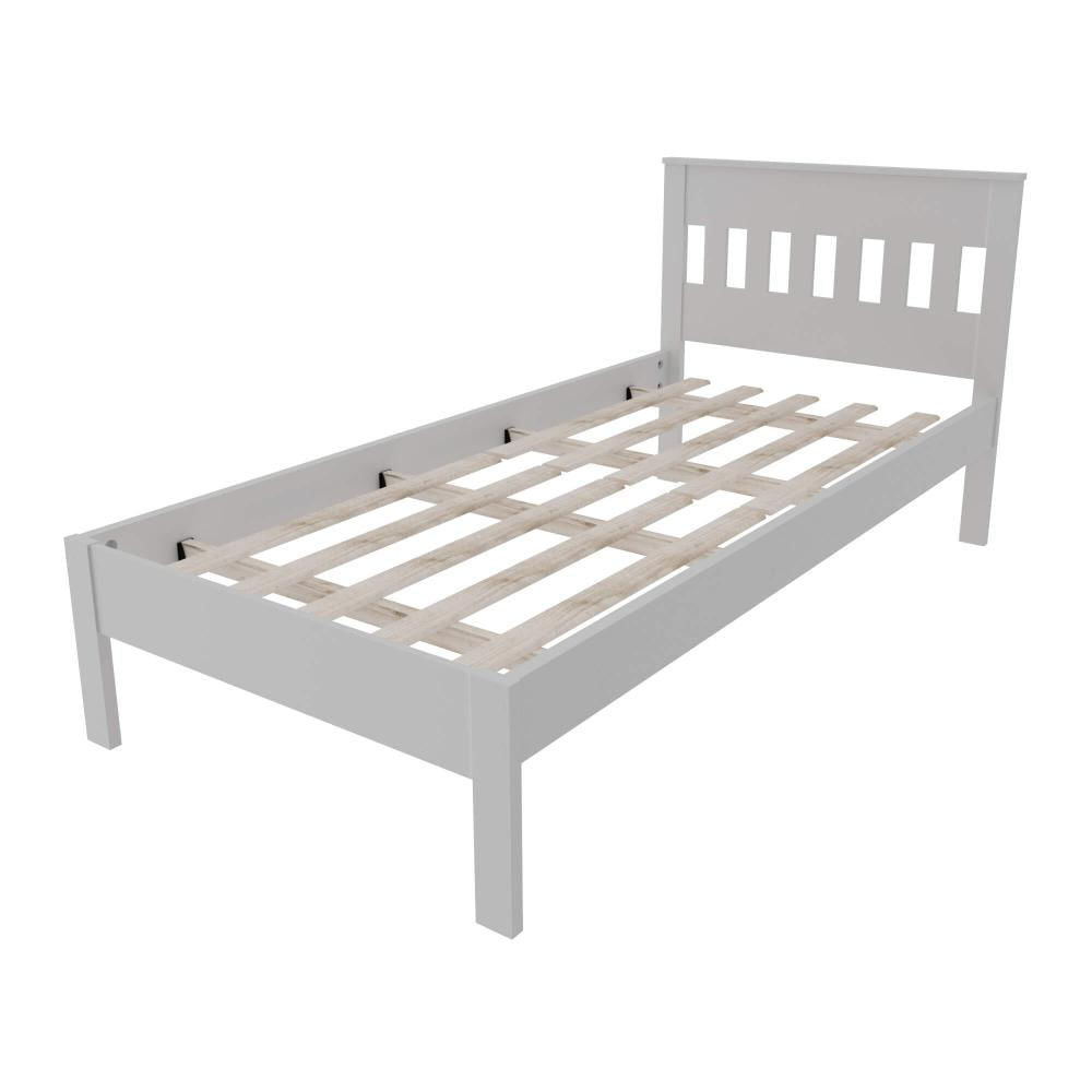 Cama de Solteiro CM8006 Para Colchão de 88cm Branca Tecnomobili