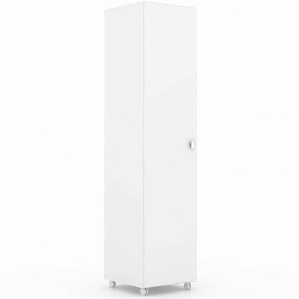 Armário Organizador Lavanderia Multiuso com 1 Porta 2 Nichos Branco AM3100 Tecnomobili Cozinha Área de Serviço