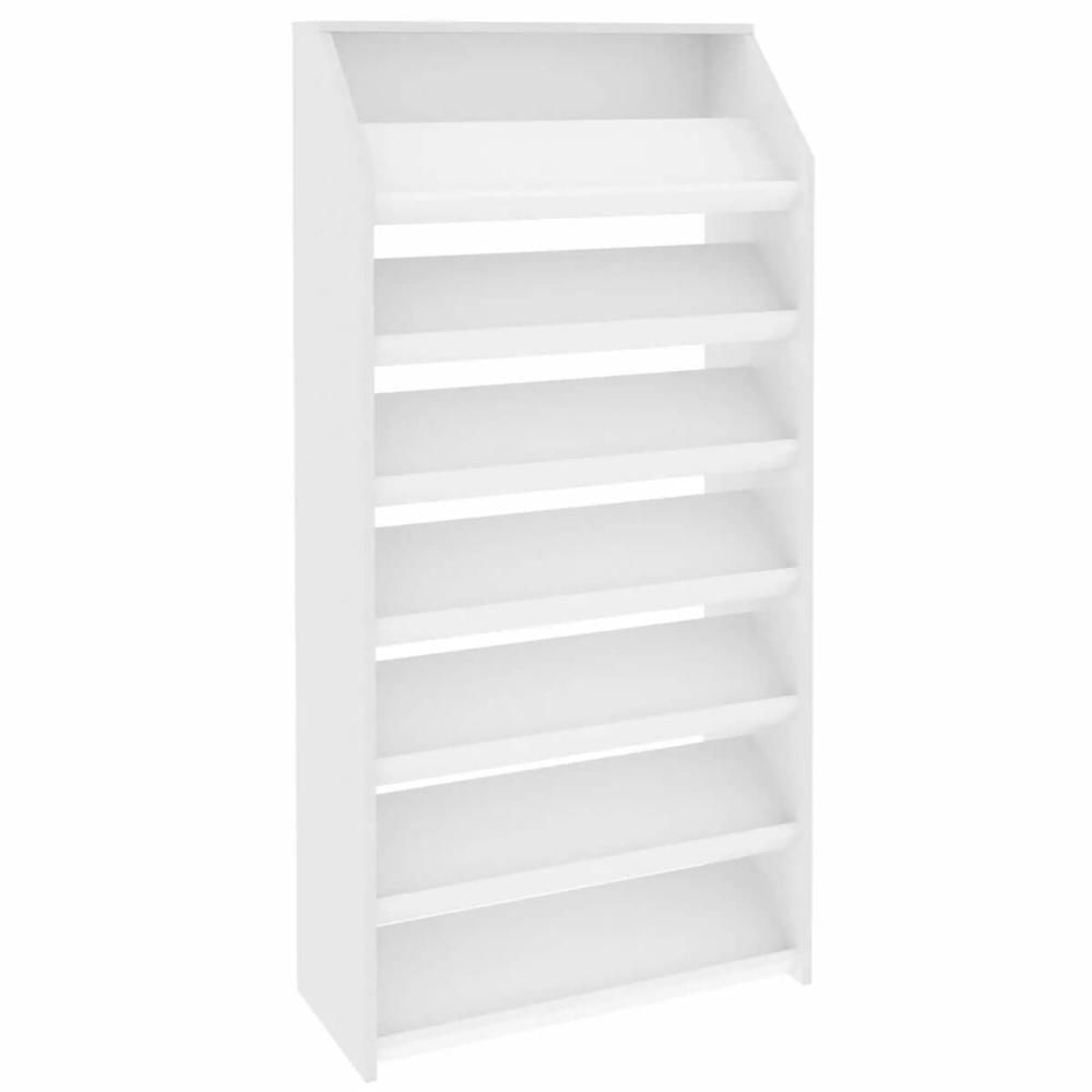 Armário Sapateira Vertical 30x67x137,5cm Branca 7 Prateleiras SA3403 Tecnomobili