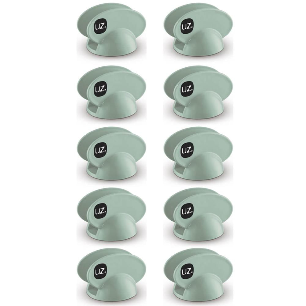 Conjunto 10 Suportes Porta Guardanapos de Mesa em Plástico Plus UZ Verde Menta