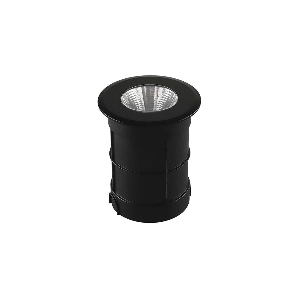 Embutido De Solo Led Taschibra Thin 3w Bivolt Preto 3000k Luz Amarela 15090370