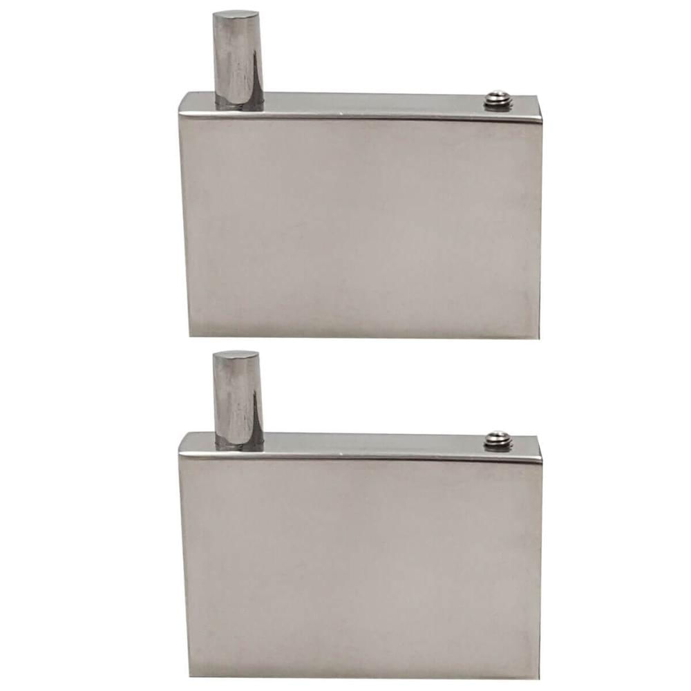 Kit 2 Ganchos em Aço Inox Cabide de Parede Roupas Toalheiro Banheiro Lavabo Orquídea