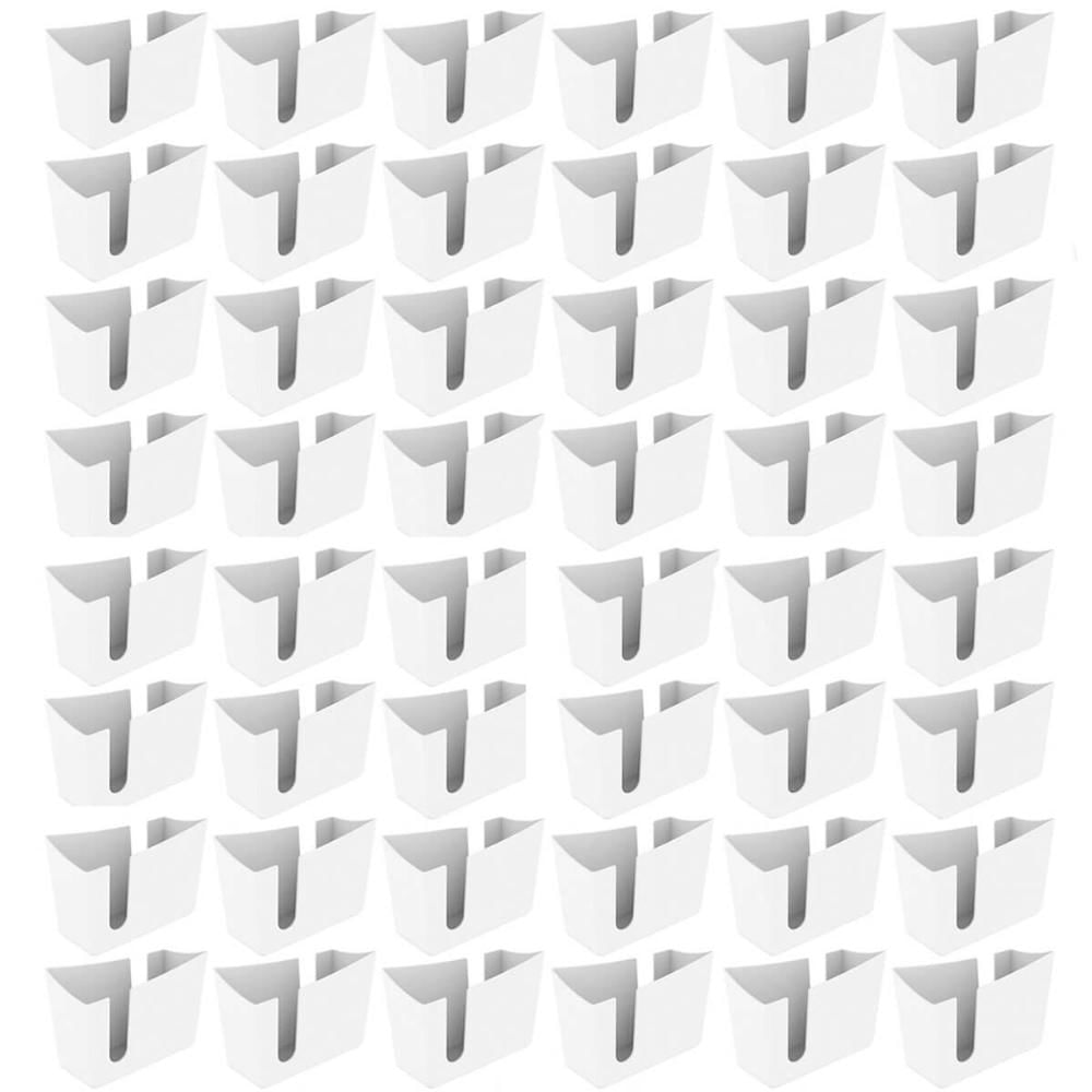 Kit 48 Suportes Porta Guardanapos de Mesa Trio Crippa Branco Lanchonete Restaurante