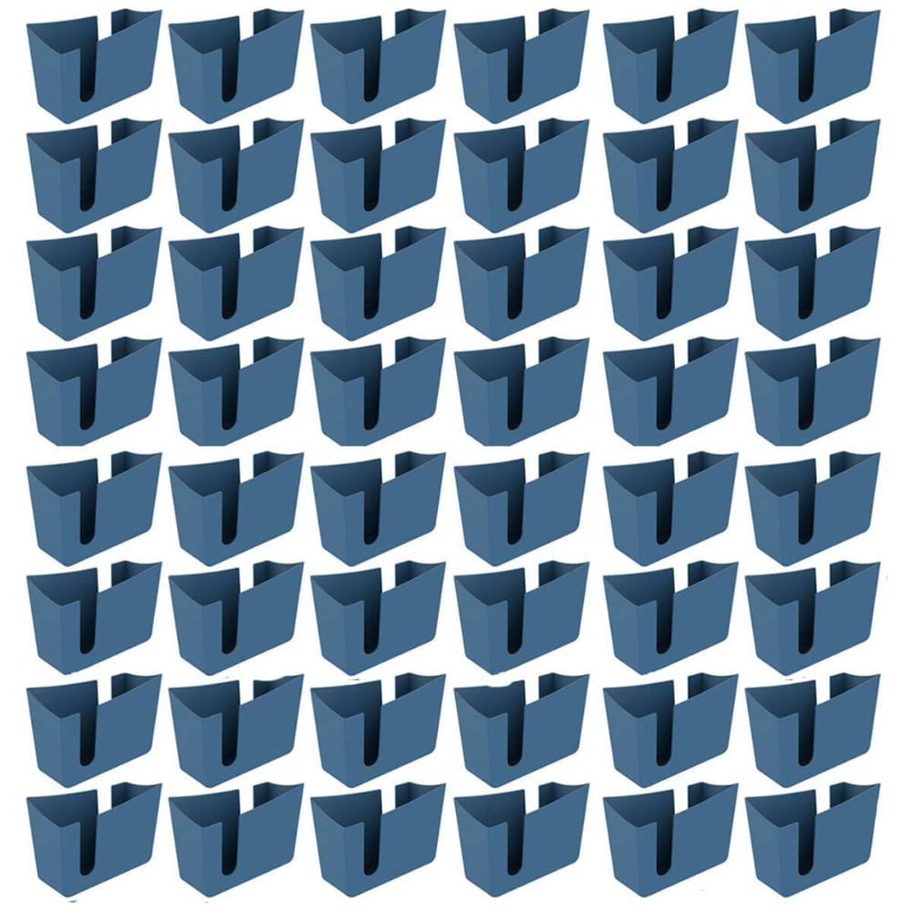 Kit 48 Suportes Porta Guardanapos de Mesa Trio Crippa Azul Lanchonete Restaurante