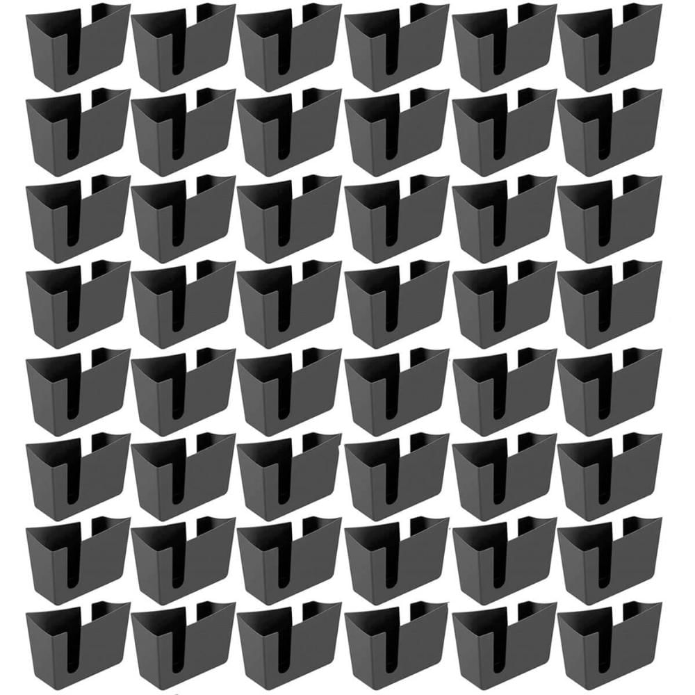 Kit 48 Suportes Porta Guardanapos de Mesa Trio Crippa Preto Lanchonete Restaurante