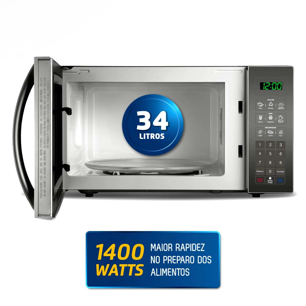 Micro-ondas Mondial MO-02-34-E 34 Litros Espelhado - 127V