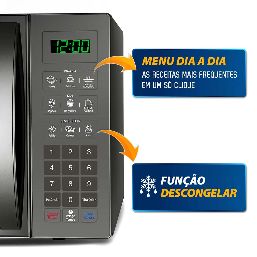 Micro-ondas Mondial MO-02-34-E 34 Litros Espelhado - 127V