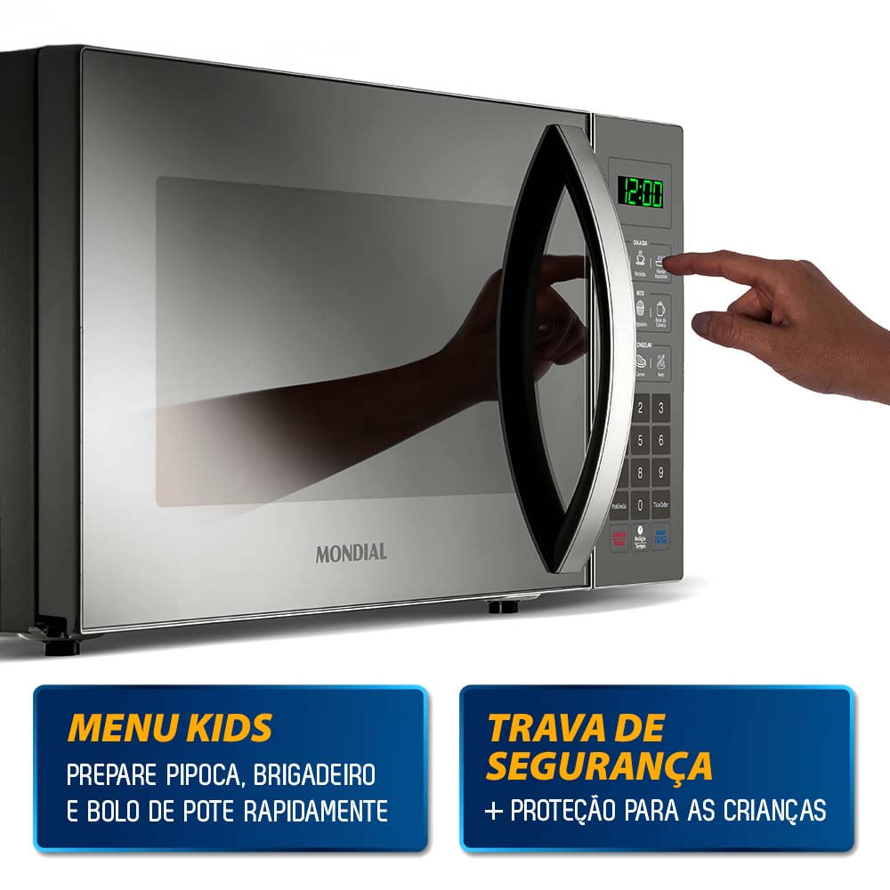 Micro-ondas Mondial MO-02-34-E 34 Litros Espelhado - 127V