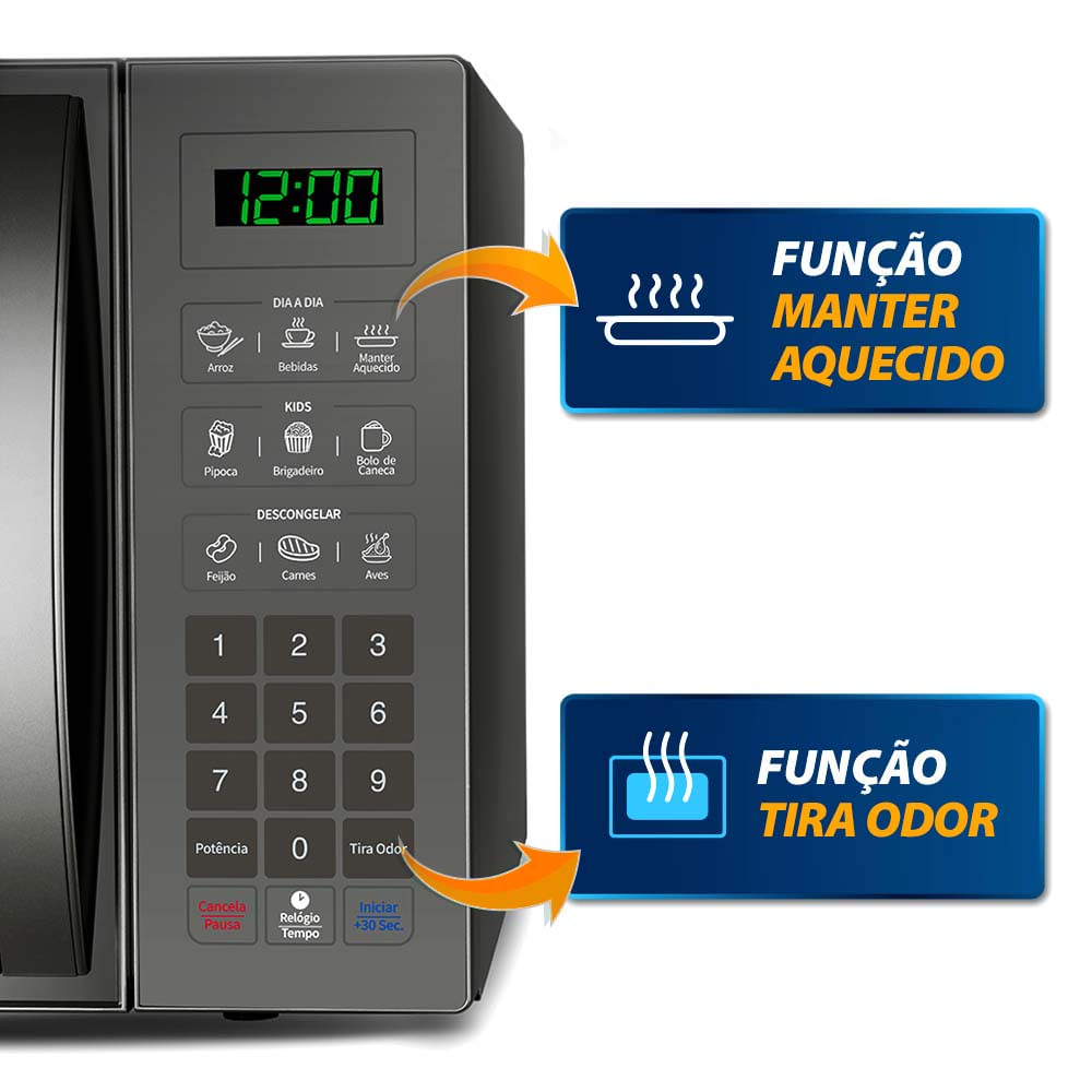Micro-ondas Mondial MO-02-34-E 34 Litros Espelhado - 127V