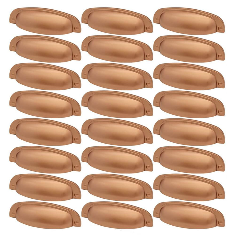 Kit 24 Puxadores Cobre 2773 Quebec Concha Torralba para Móveis Armários Gavetas