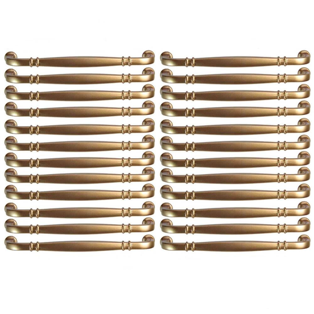 Kit 24 Puxadores para Móveis Alça Dourado 1767 Grenade Torralba Armários Gavetas