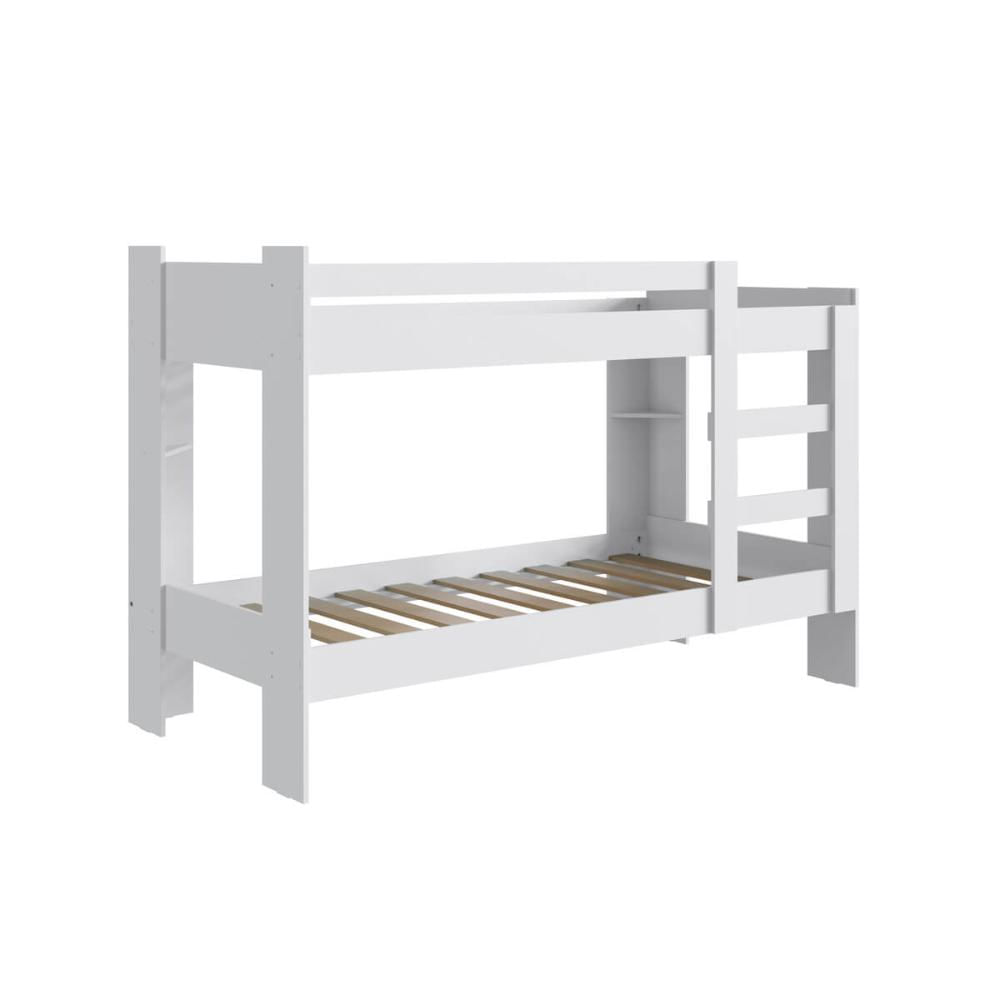 Cama Beliche 100% MDF com Pintura UV Branco Acetinado B63 Nova Móbile