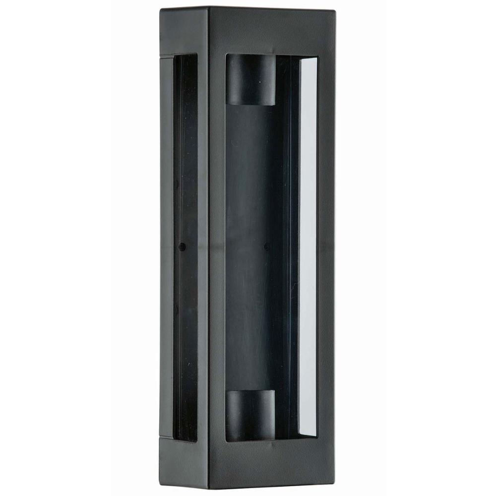 Arandela Preta Prime 2 Lâmpadas E27 Dital 13x8x40cm Interno Externo