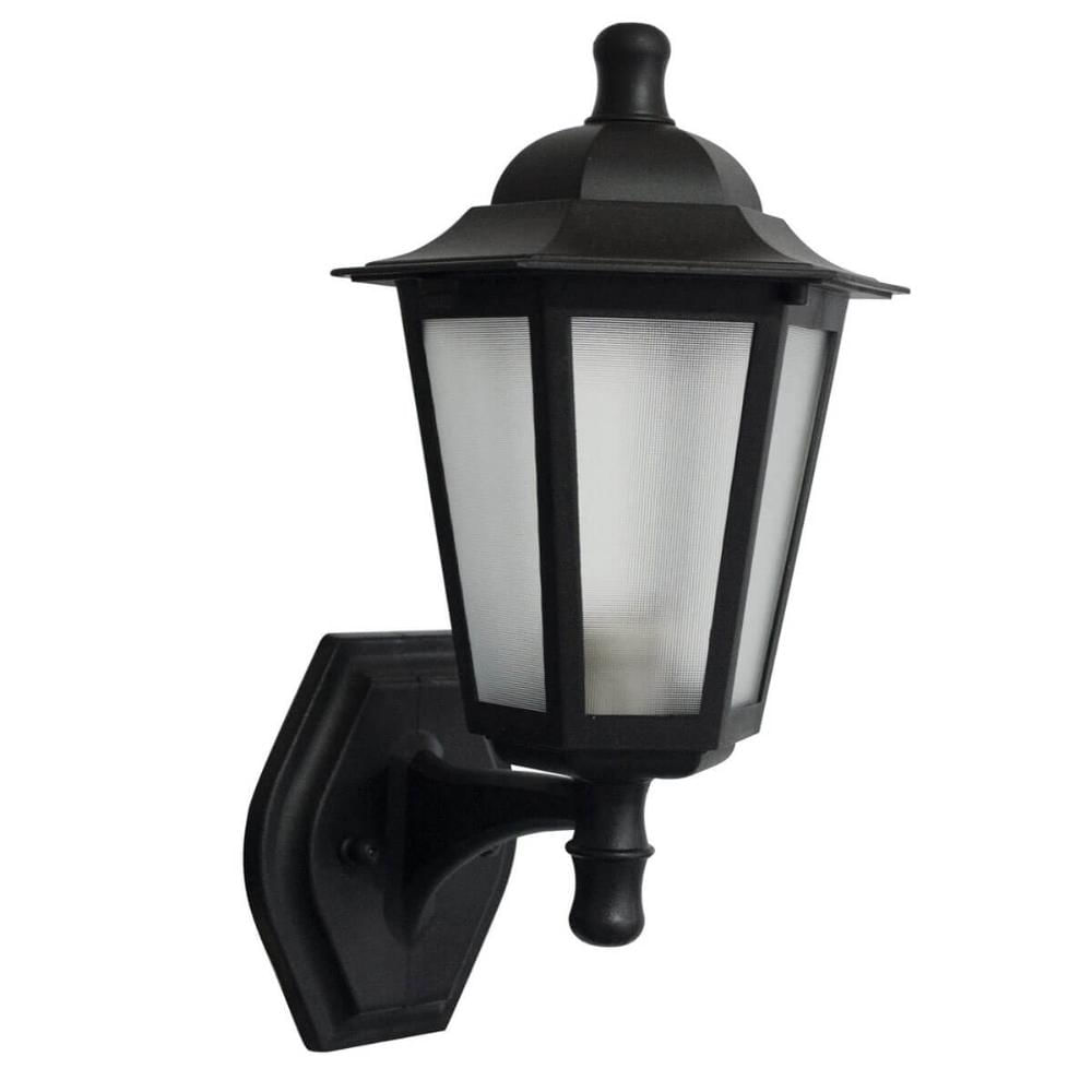 Arandela Externa Grega Preta Luminária de Parede Colonial E27 Bivolt Jardim Muro Dital