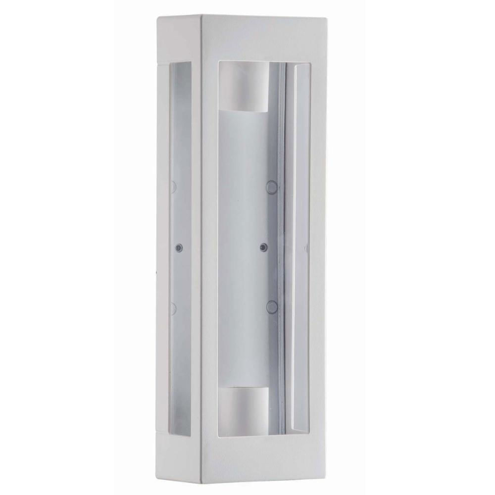 Arandela Branca 13x8x40cm Prime 2 Lâmpadas E27 Dital Bivolt Versátil