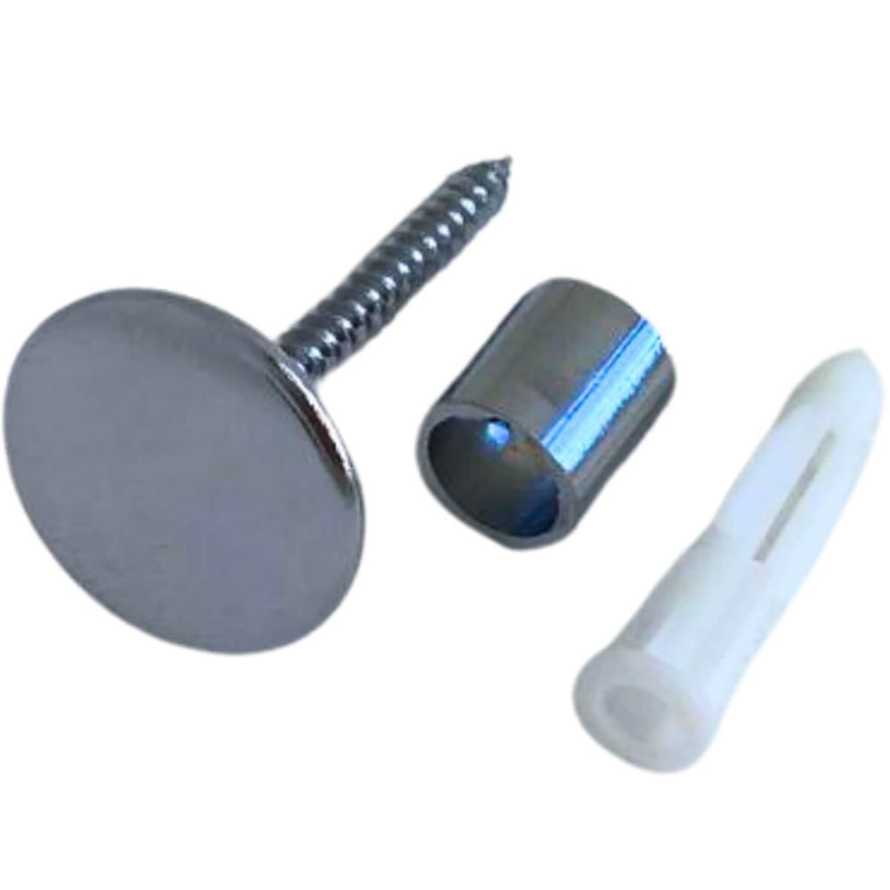 Gancho Pino de Metal 1,5cm Cromado para Espelho de Parede Fixador Duler Cabideiro