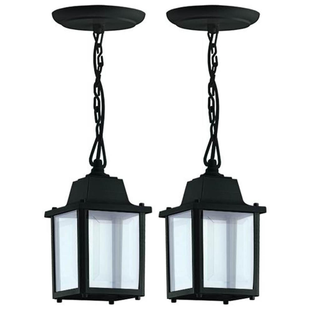 2 Pendentes Luminárias de Teto Colonial Vintage Preto E27 Interno Externo 110v 220v Dital
