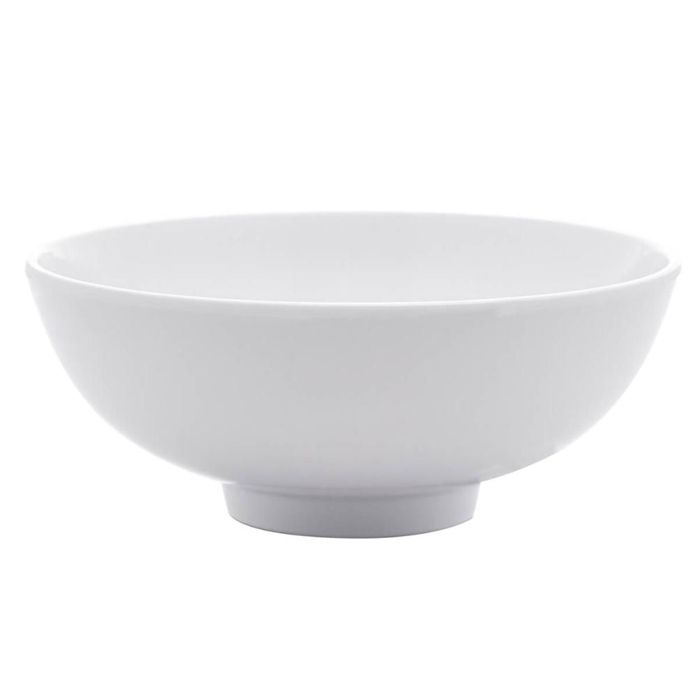 Kit 50 Bowls Melamina 12,5x5cm Lyor Milão Brancos Tigelas Sobremesas Cumbucas Restaurante Hotel
