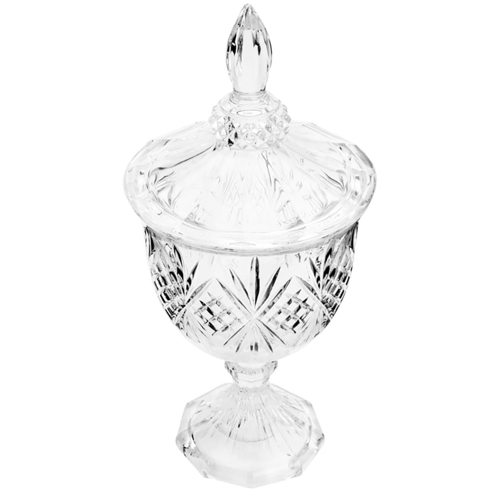 24 Potiches Cristal Pedestal e Tampa para Eventos Casamentos Bomboniere Dublin Lyor