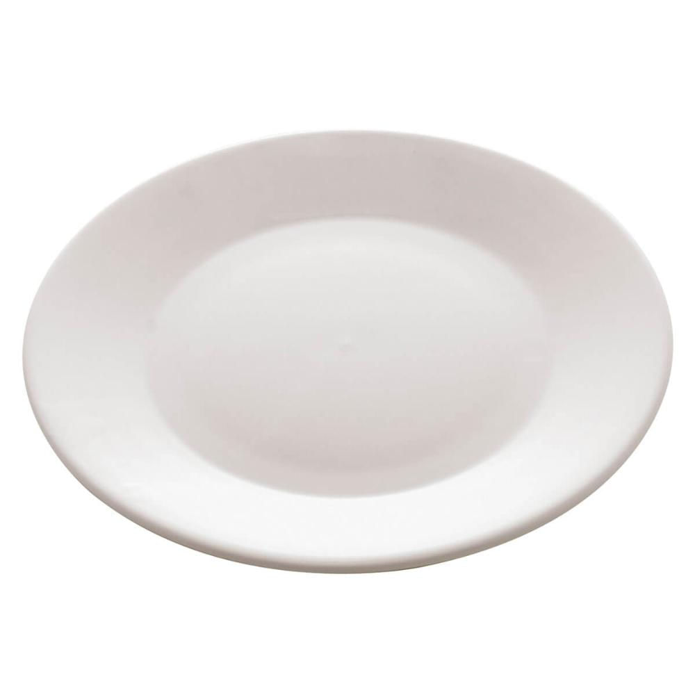 Kit 24 Pratos de Sobremesa Porcelana Branca 20,5cm Lyor Restaurante Buffet Hotel Eventos