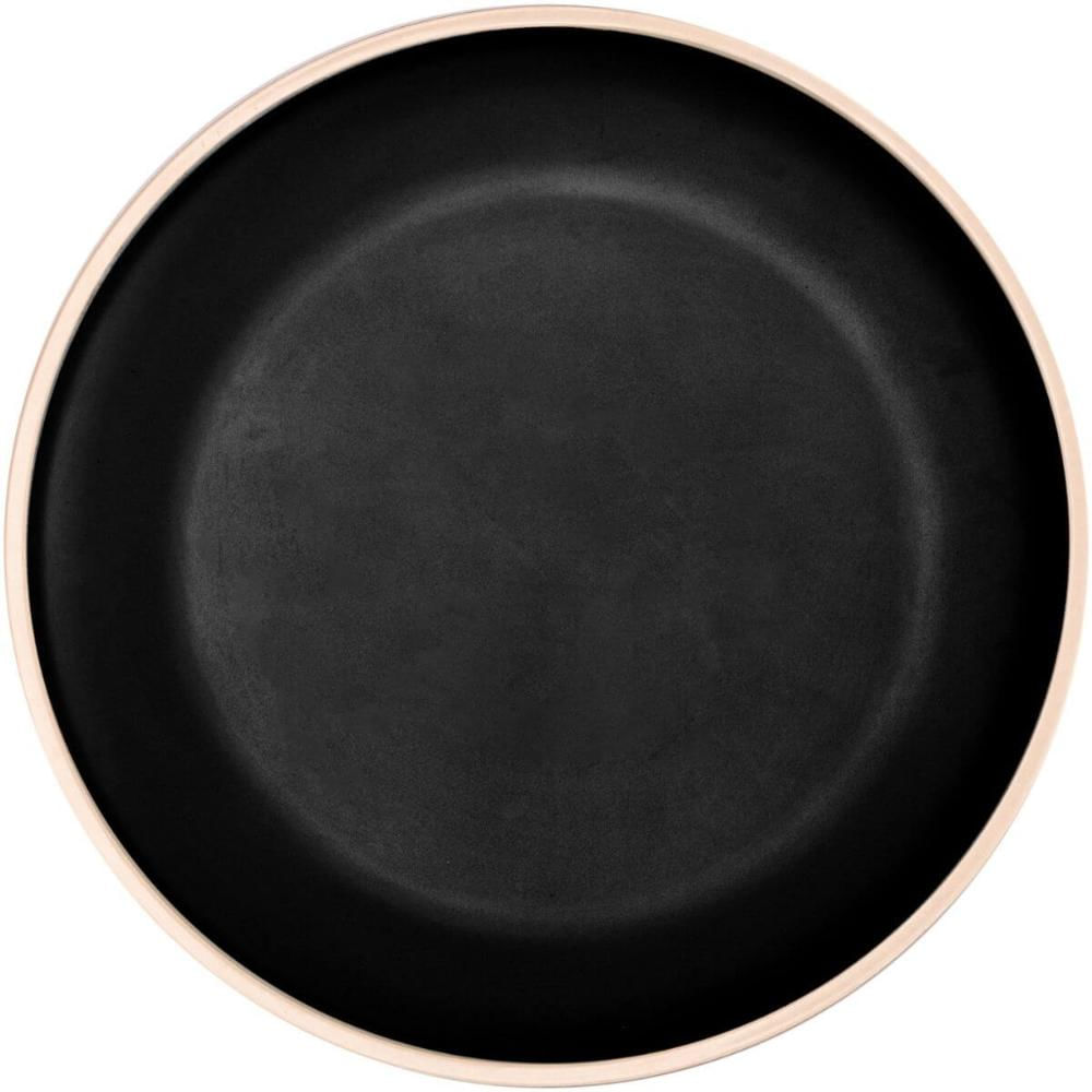 Prato Raso Melamina 26cm Wolff Class Preto Sushi Sashimi Petisqueira Servir Avulso