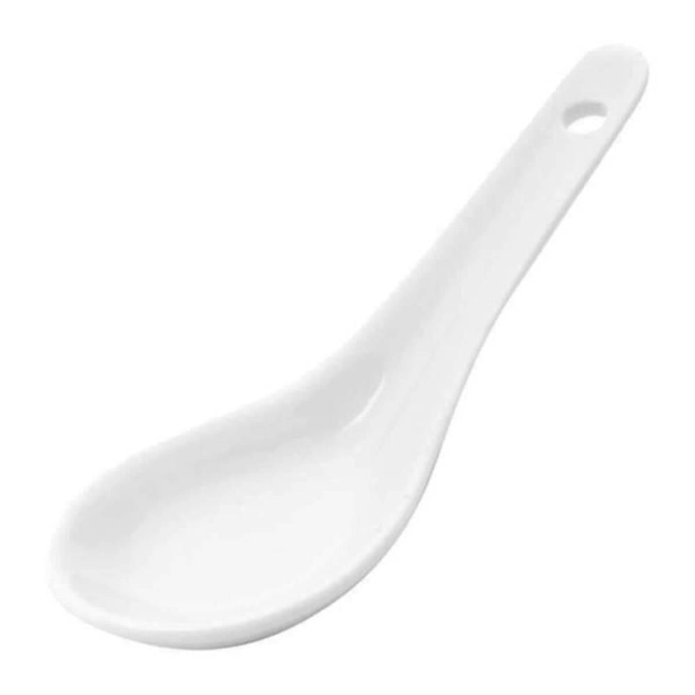 Kit 150 Colheres Finger Food Porcelana Branca 13x4cm Buffet Aperitivo Entrada Lyor