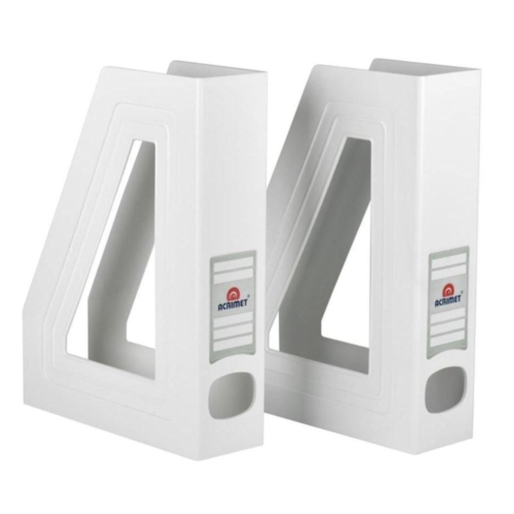 Kit 2 Porta Revista Acrimet Classic 277 Branco