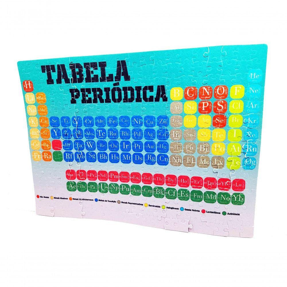 Quebra-cabeça Tabela Periódica De 120 Peças Em Mdf