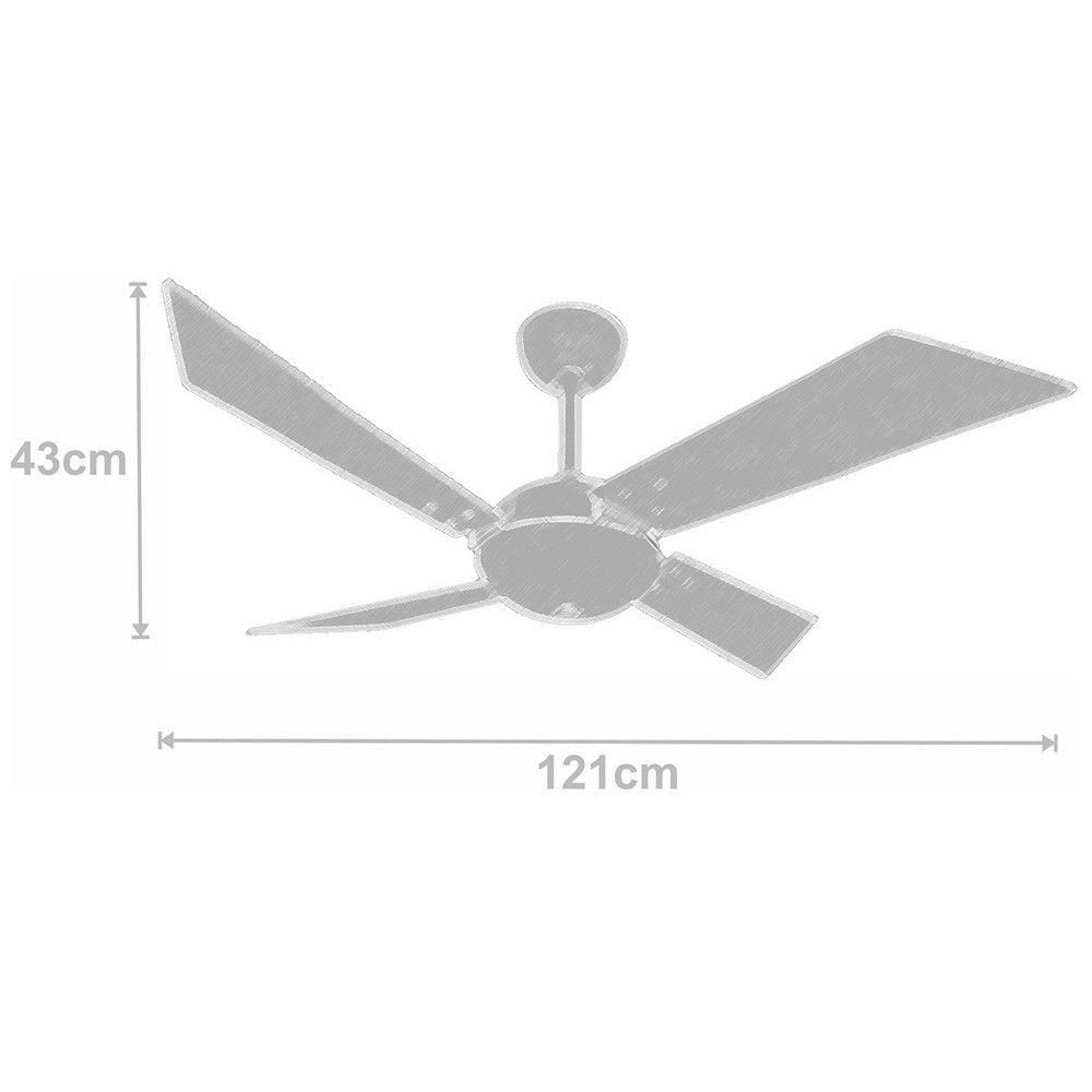 Ventilador Tecno Off Branco 127V E Controle Remoto