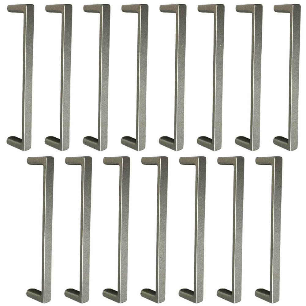 Kit 15 Puxadores Alça para Móveis 128mm Bronze Zamac Retas Oeiras Guarda-Roupas Gavetas Armários Torralba