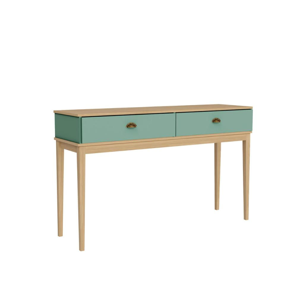 Aparador Colonial com 2 Gavetas Mel Oliva 136x41x83cm MDP MB 1026 Movelbento