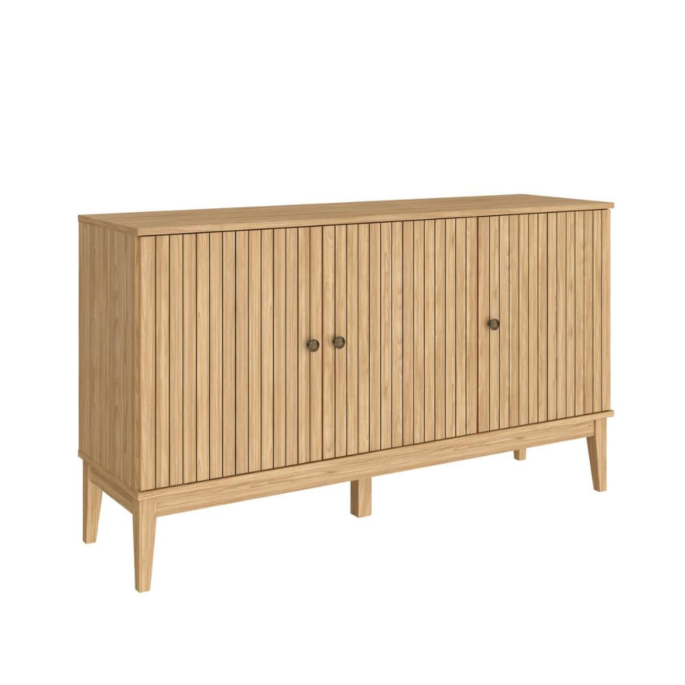 Buffet Aparador com 3 Portas Mel MDP 134X38X77cm MB 1061 Movelbento