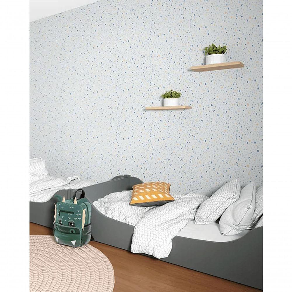 Papel De Parede Sonhos Granilite Azul 4203 Papel De Parede Sonhos 4203