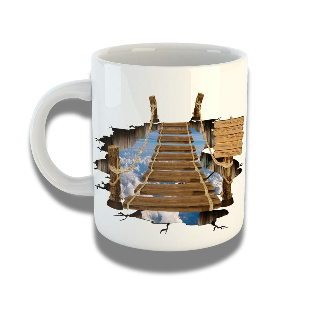 Caneca De Porcelana 325ml Com Design 3d Exclusivo Caminho 2