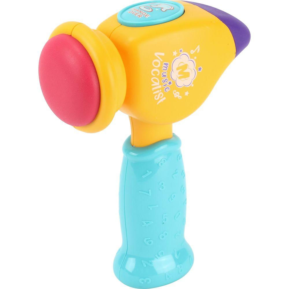 Martelinho Musical Amarelo - BBR Toys