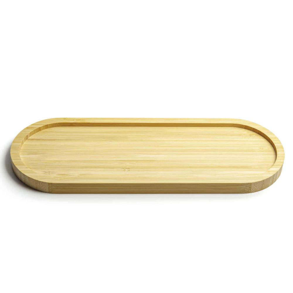 Kit 30 Gamelas 33x12cm Bambu Restaurante Oval Petisqueiras Bandejas Multiuso UZ Decorar