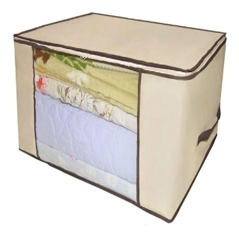 Caixa Organizador Guarda Roupa ivel Com Ziper Multiuso Compact Armario Chao Closets Dobravel