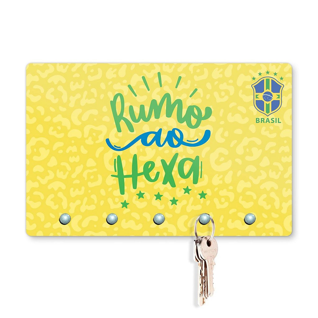 Porta Chaves 20X13 - Brasil Hexa Amarelo