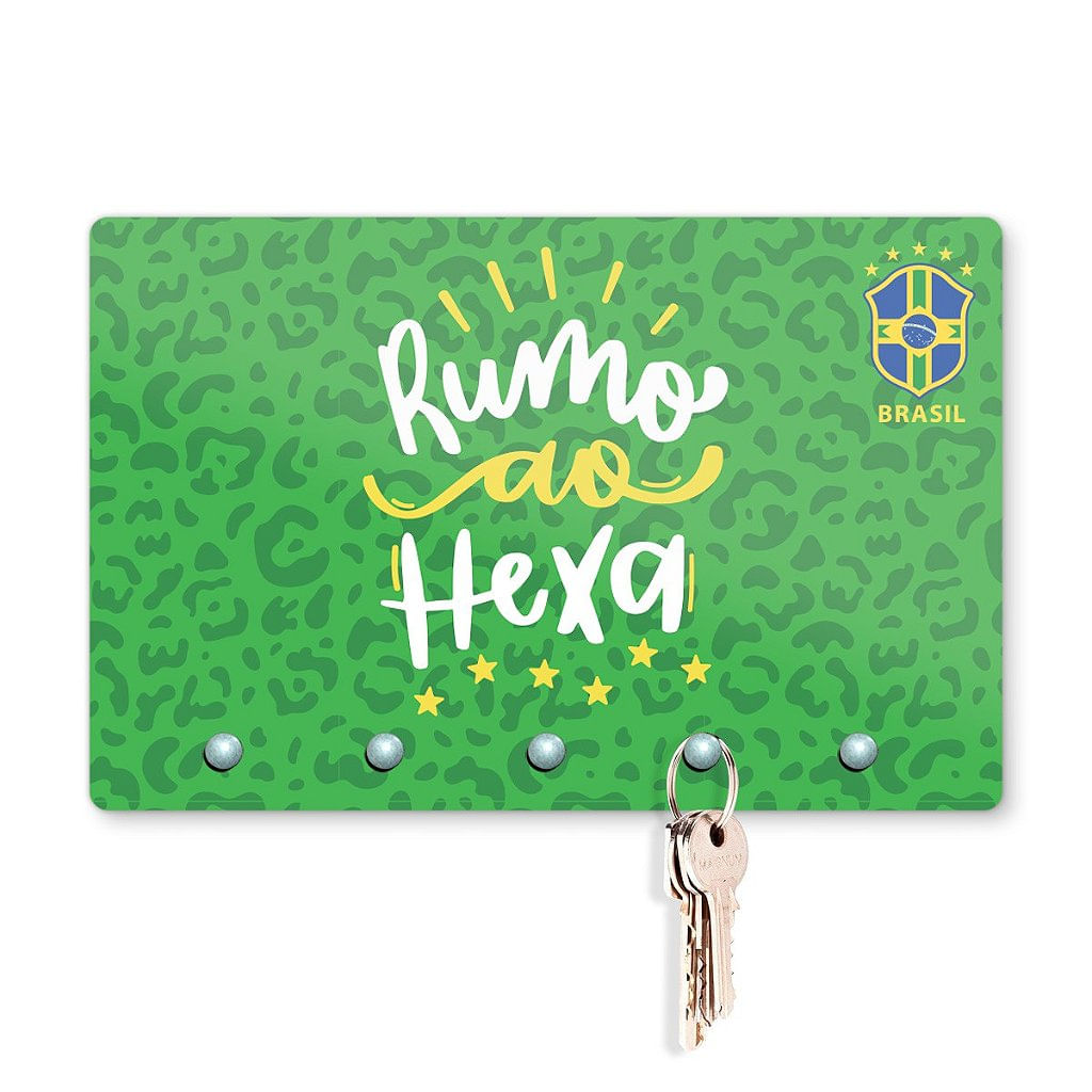 Porta Chaves 20X13 - Brasil Hexa Verde