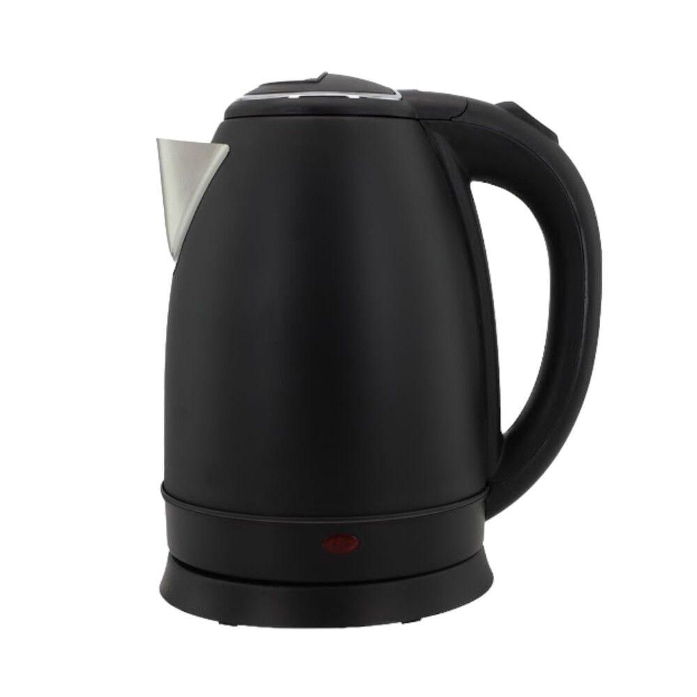 Chaleira Elétrica 1,8l Em Inox Preta 127v 1000w Rápida Fervura