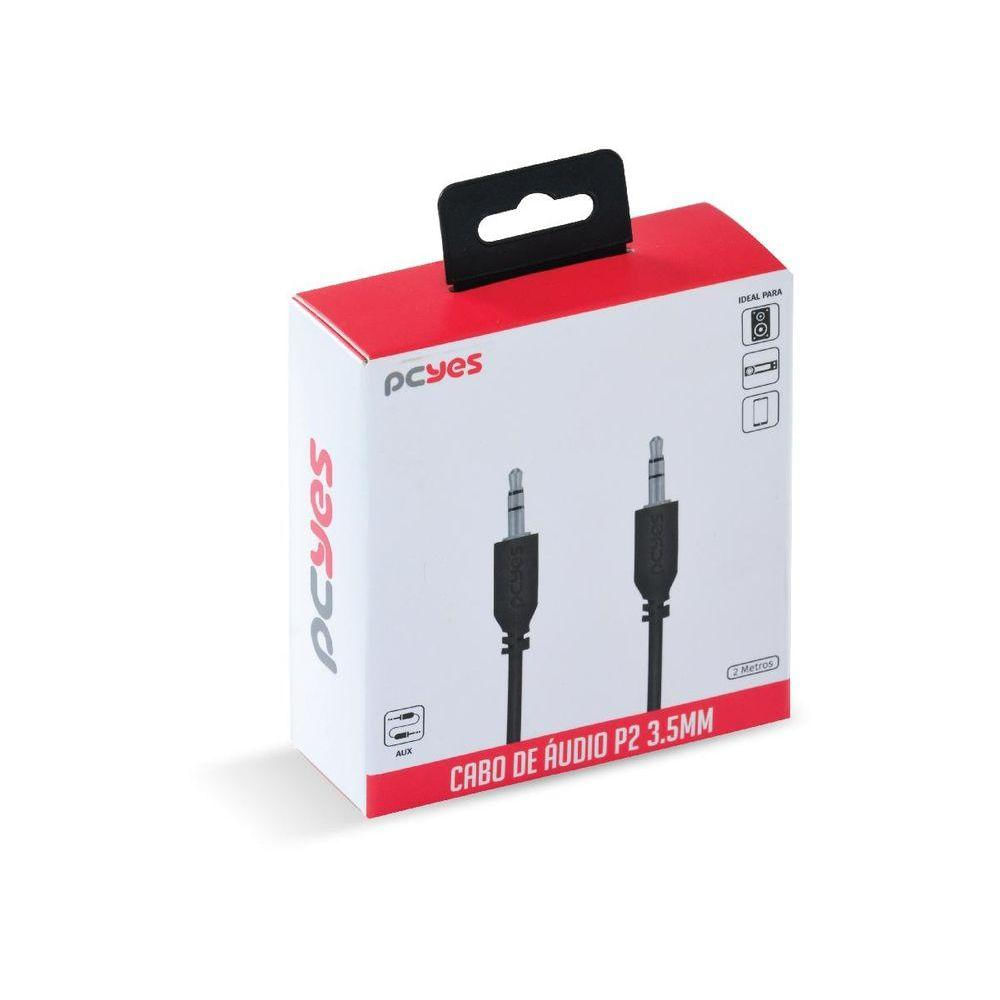 Cabo P2 3.5mm Macho 2 Metros P35m-2