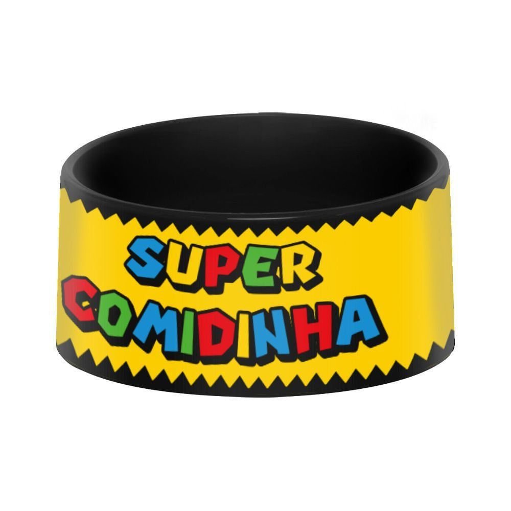 Comedouro para cães e gatos, Beek Geek's Stuff, Preto, modelo SUPER COMIDINHA