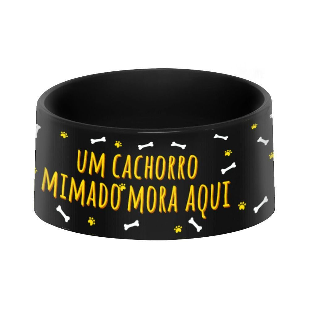 Comedouro e Bebedouro para cães, Beek Geek's Stuff, modelo CACHORRO MIMADO, Preto