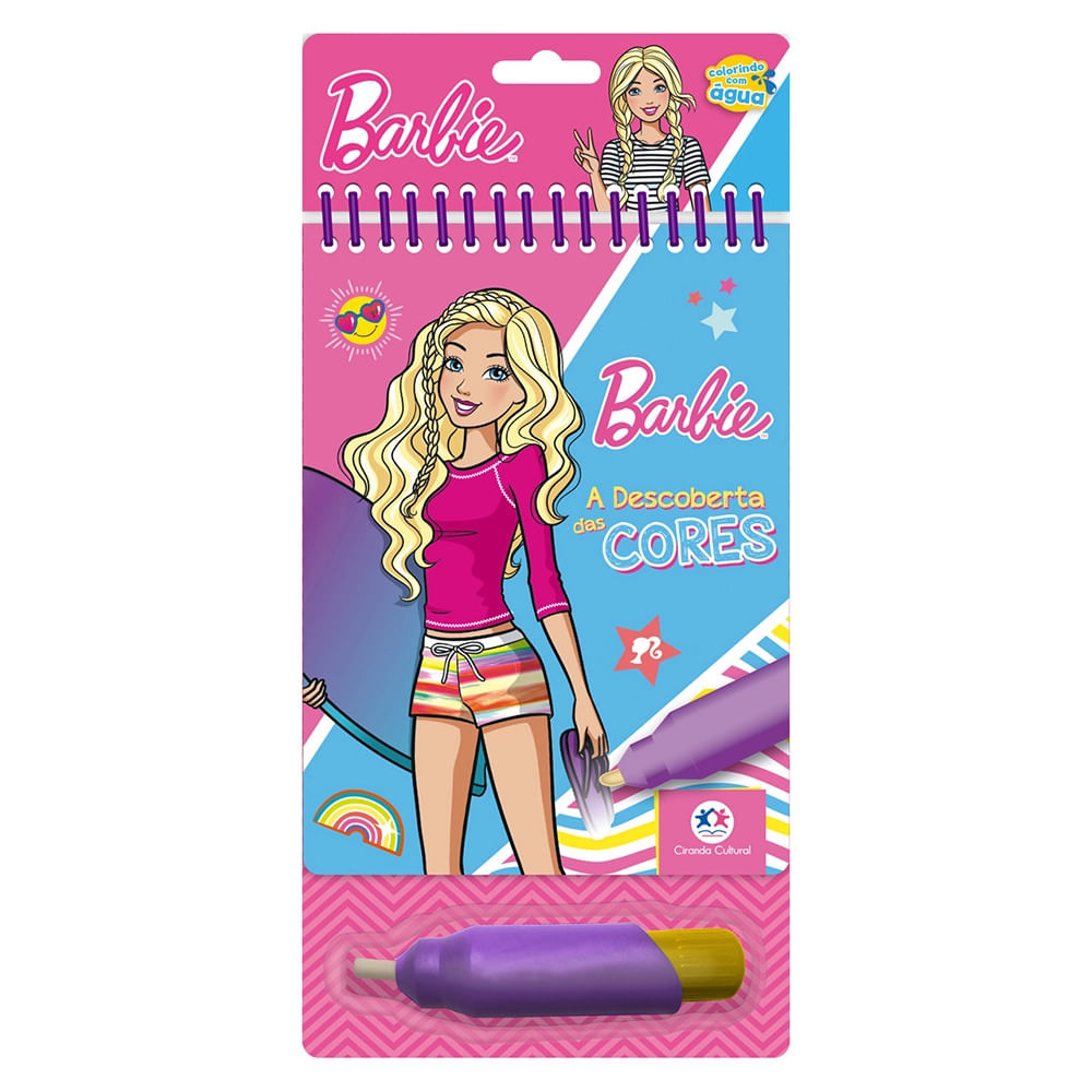 Livro Aquabook Ciranda Cultural Barbie 10 Páginas