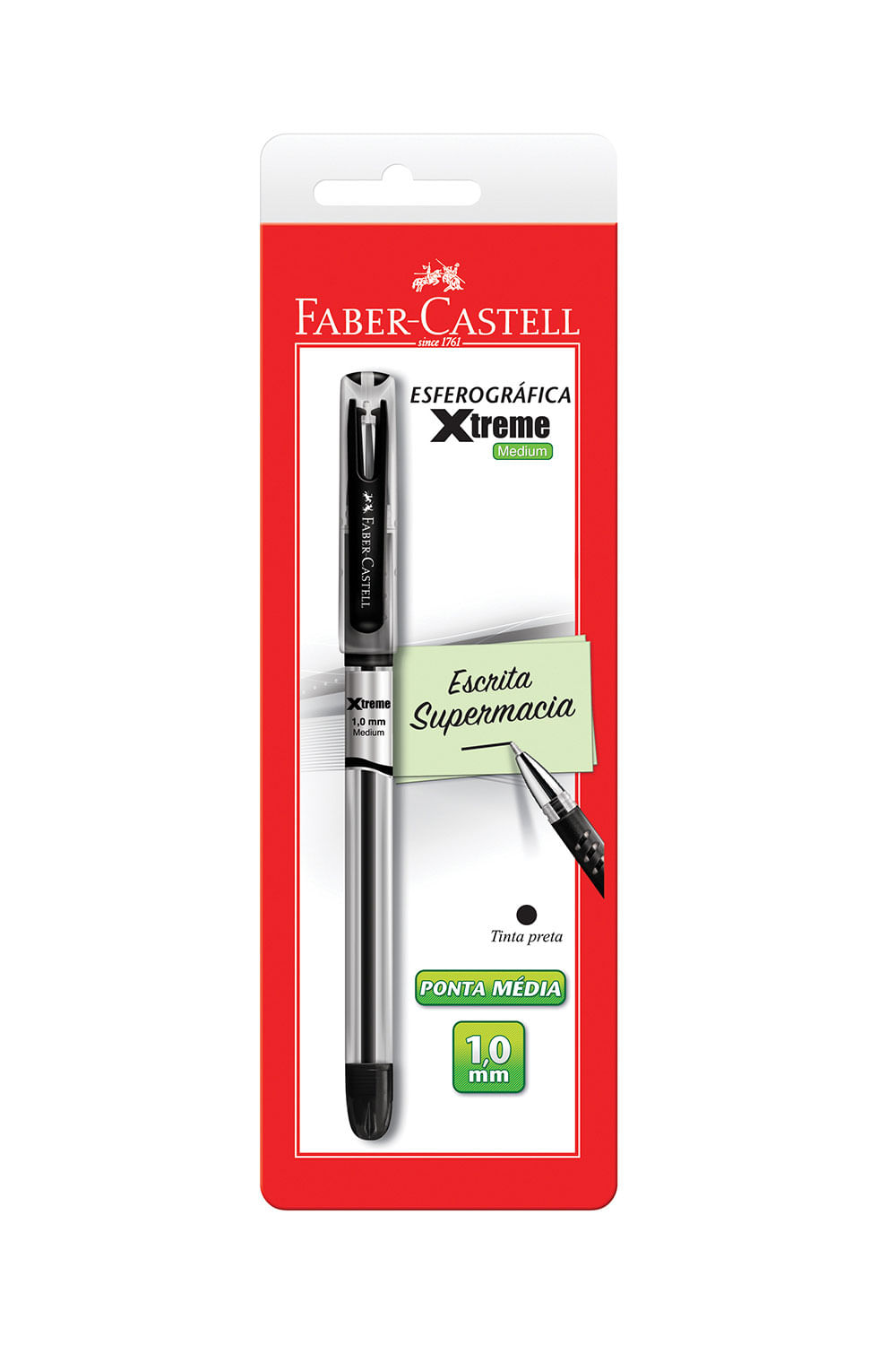 Caneta Esferográfica Faber-Castell Xtreme 1.0mm Preta