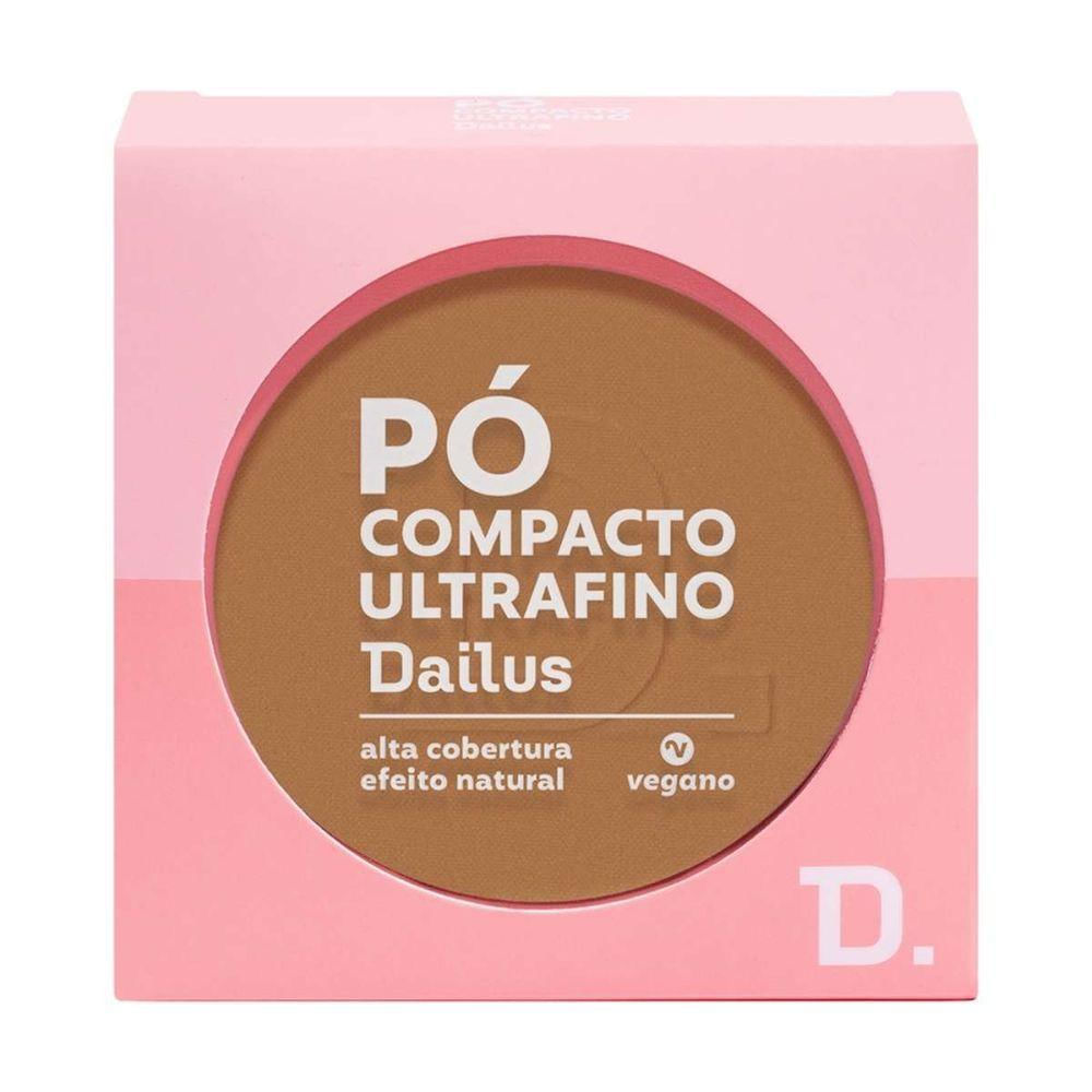 Pó Compacto Ultrafino 9g Dailus Acabamento Suave e Controle De Brilho D9 Escuro